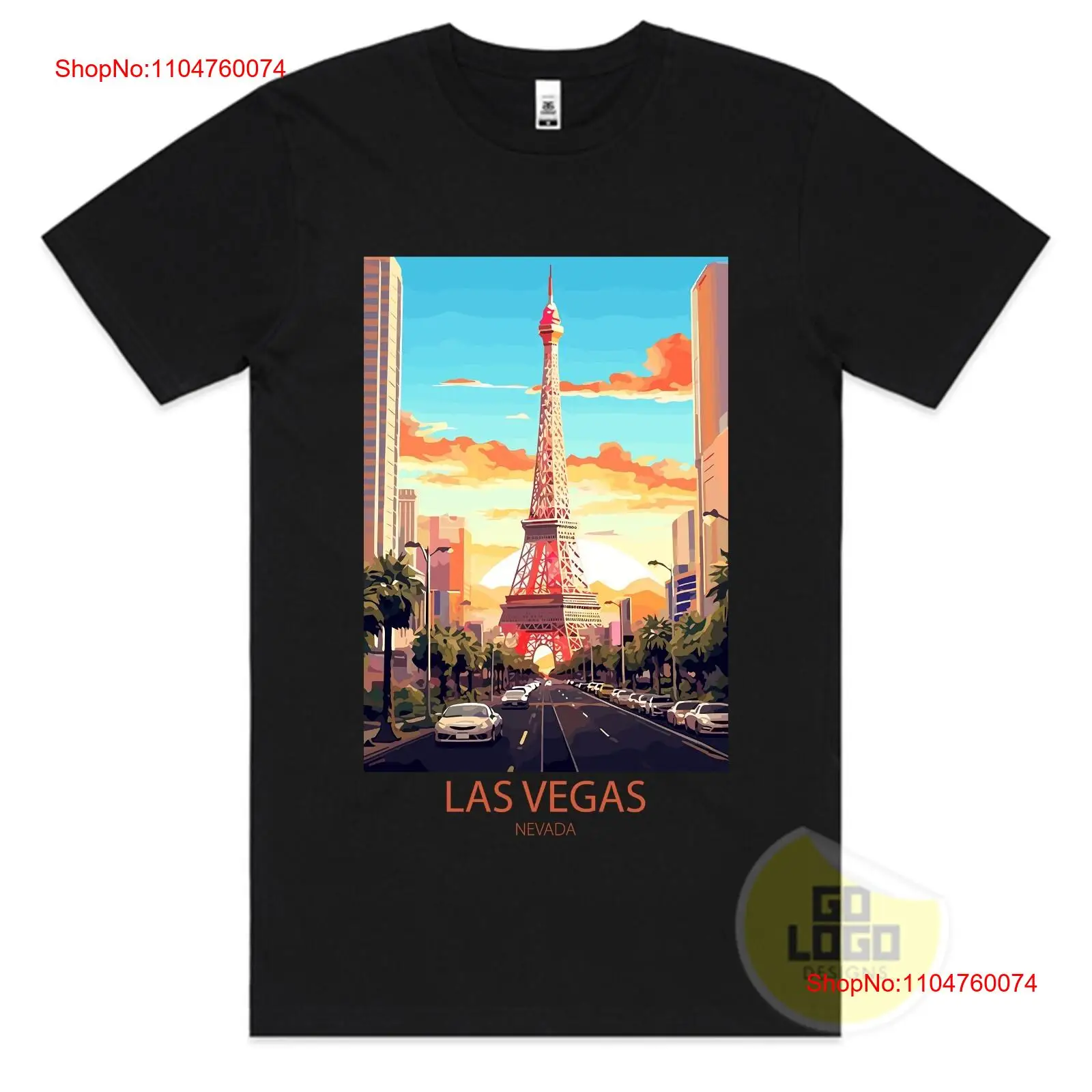 Vintage Vegas Fashion - Travel T Shirt LAS VEGAS NEVADA