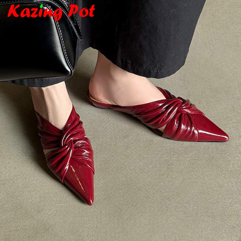 Vintage Fashion Heels - Krazing Pot New Cow Skin Shallow