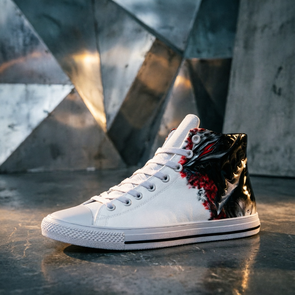 Vintage Fashion Mens - Berserk Guts Vintage Print Canvas Shoes