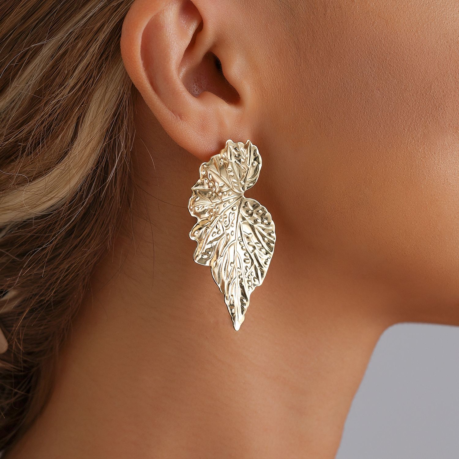 Boho Chic Leaf Earrings 3D Tex - đánh giá và giá Vintage Fashion Instagram