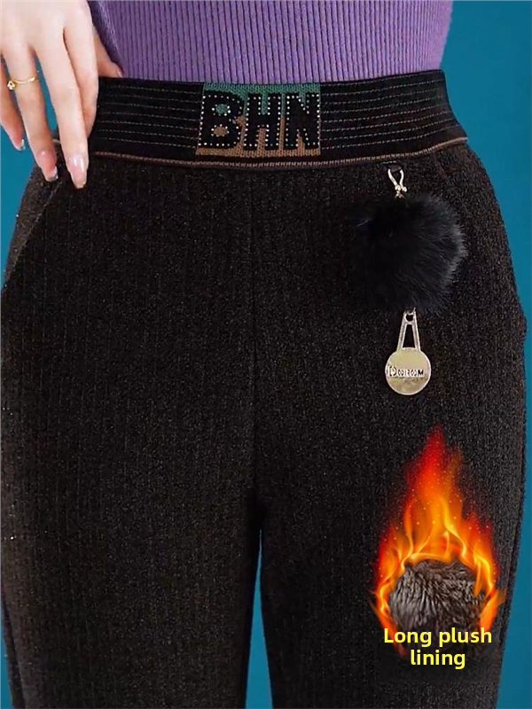 Shiny Sequin Fleece Lined Chin - đánh giá và giá Mom Jean High Rise