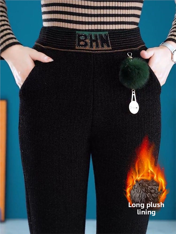 Shiny Sequin Fleece Lined Chin - đánh giá và giá Mom Jean High Rise