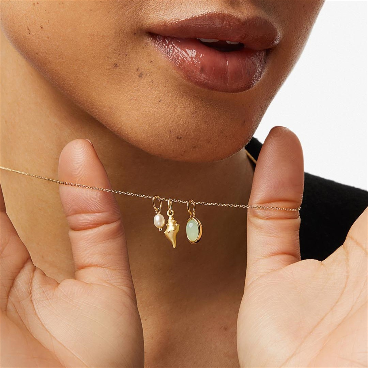 Dongling Jade Shell Conch Neck - đánh giá và giá Vintage Fashion Instagram