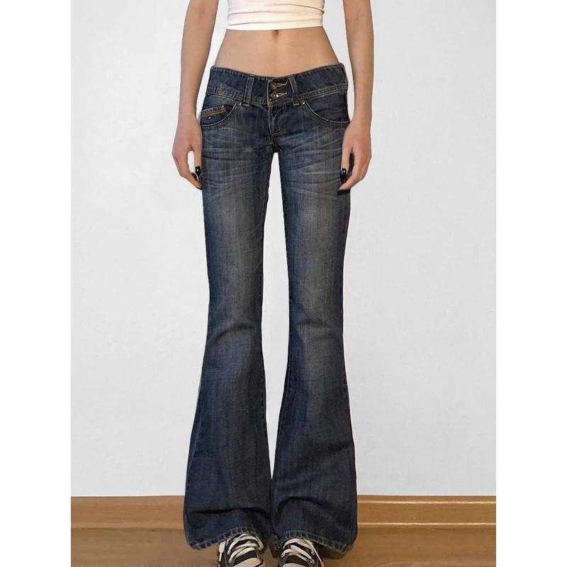 Weekeep Vintage y2k Flared Jea - đánh giá và giá Mom Jean High Rise