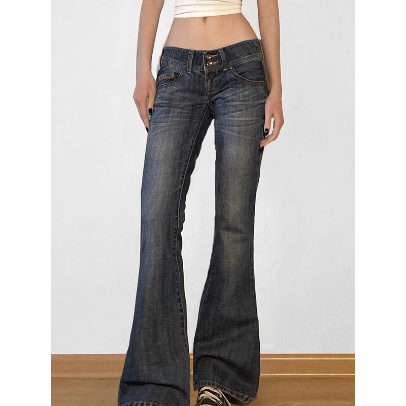 Weekeep Vintage y2k Flared Jea - đánh giá và giá Mom Jean High Rise