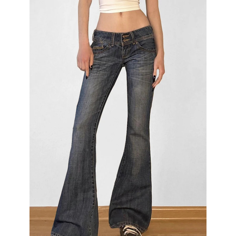 Weekeep Vintage y2k Flared Jea - đánh giá và giá Mom Jean High Rise