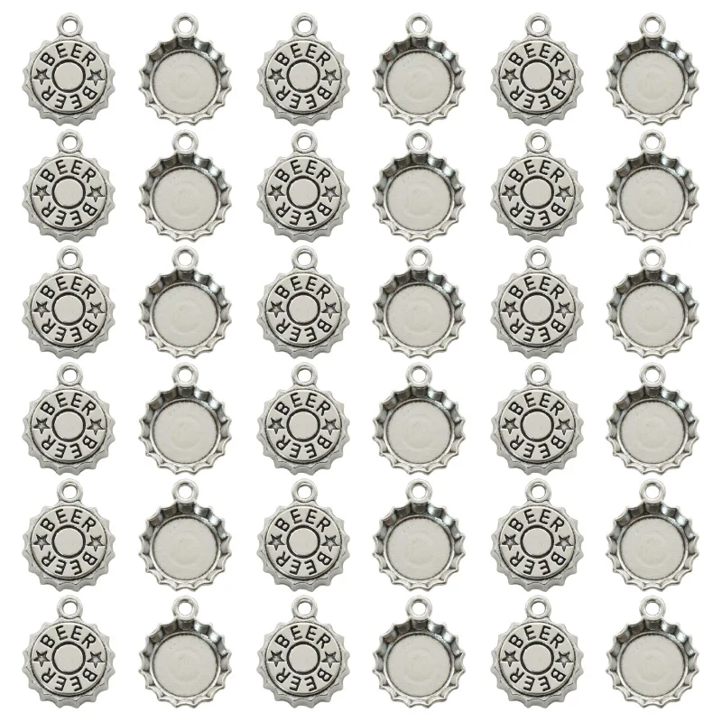 15PCS Antique Silver Plated Be - đánh giá và giá Vintage Fashion Stores