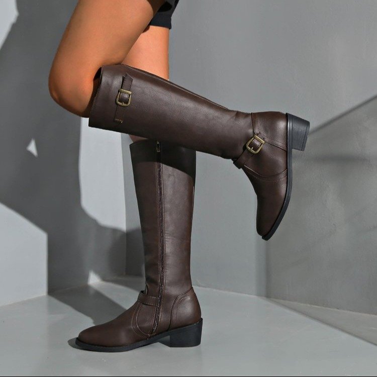 Women Knee High Boots Platform - đánh giá và giá Vintage Fashion Heels
