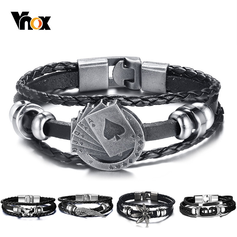 Vnox Lucky Vintage Men's Leath - đánh giá và giá Vintage Vegas Fashion