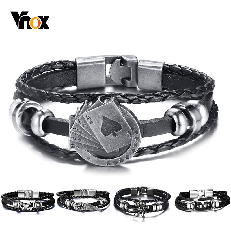 Vnox Lucky Vintage Men's Leath - đánh giá và giá Vintage Vegas Fashion