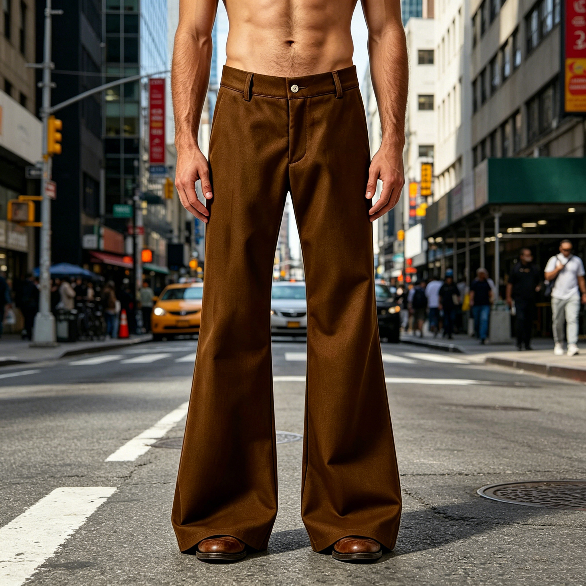 Men's Flare Pants 70s Retro Hi - đánh giá và giá Wide Leg Trouser 70S