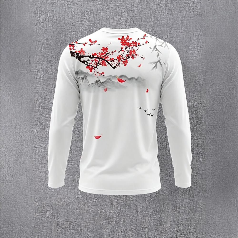 Chinese Style Ink Plum Blossom - đánh giá và giá Vintage Fashion Mens