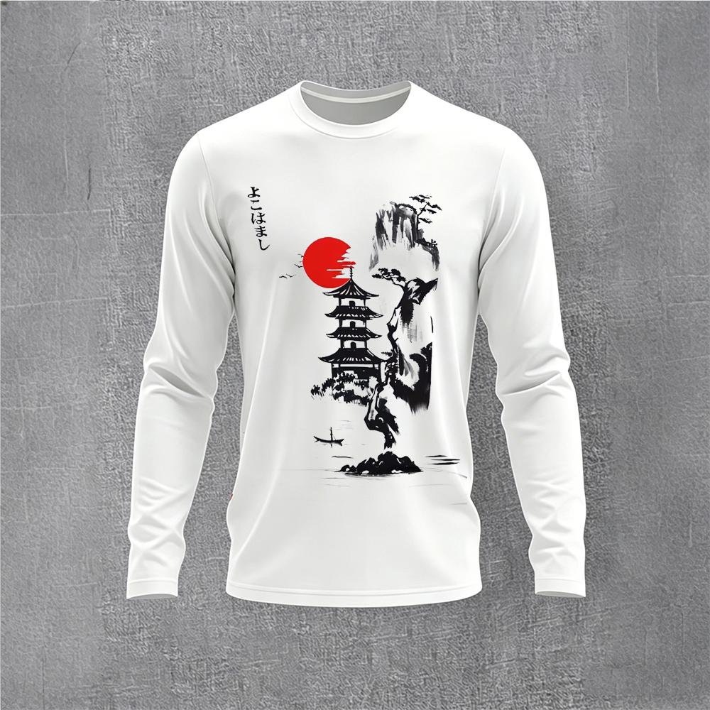 Chinese Style Ink Plum Blossom - đánh giá và giá Vintage Fashion Mens