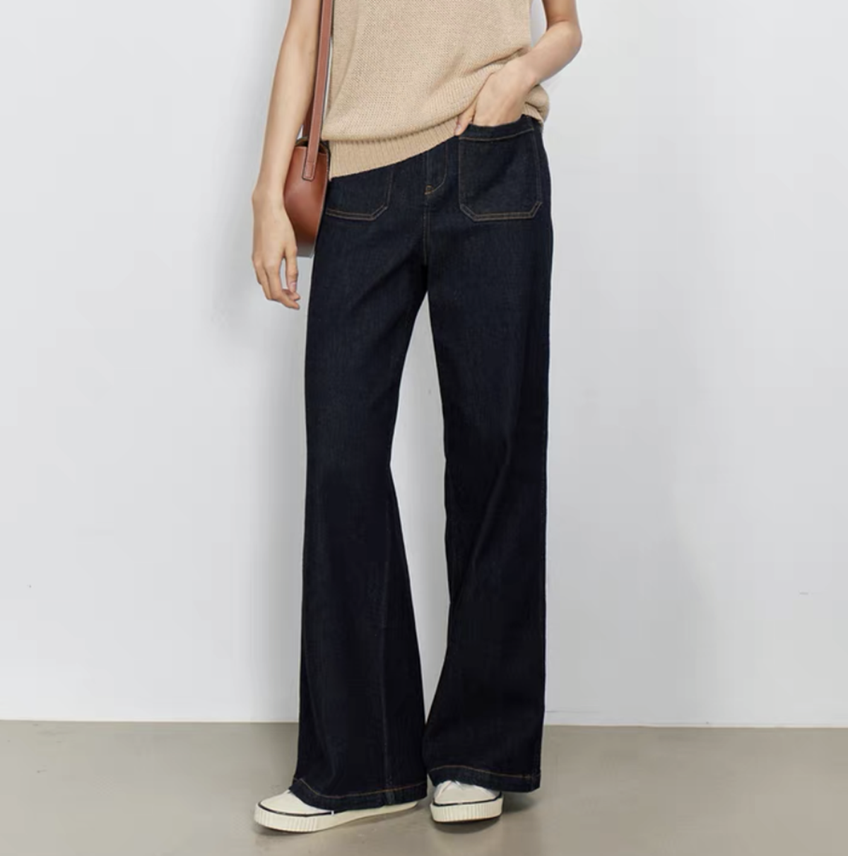 High Waist Wide Leg Blue Denim - đánh giá và giá Wide Leg Trouser 70S