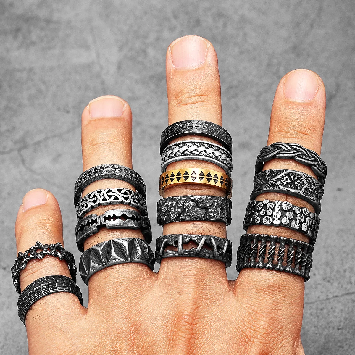 Hollow Celtic Knot Men Rings S - đánh giá và giá Vintage Fashion Newtown