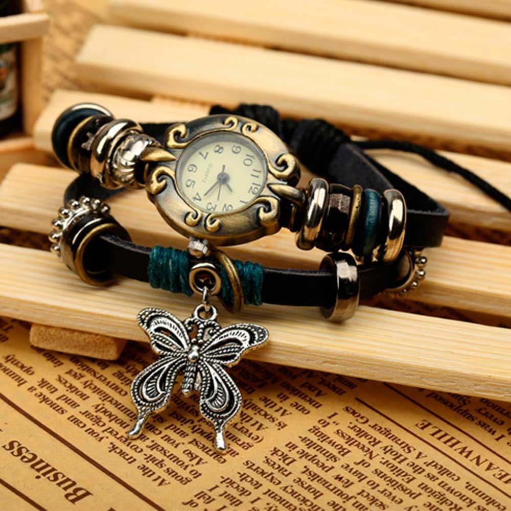 Handmade Butterfly Beads Brace - đánh giá và giá Vintage Fashion Watches