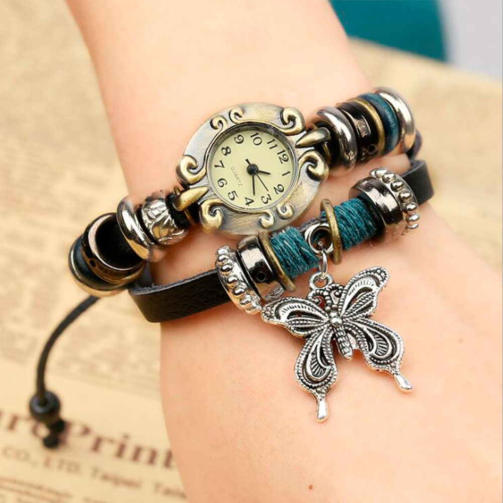 Handmade Butterfly Beads Brace - đánh giá và giá Vintage Fashion Watches