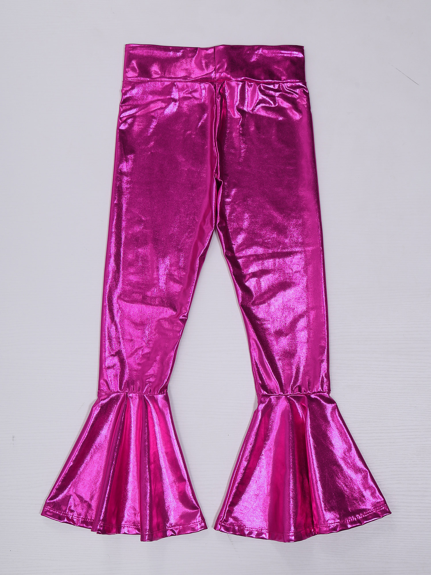 Kids Girls Shiny Metallic Flar - đánh giá và giá Wide Leg Trouser 70S