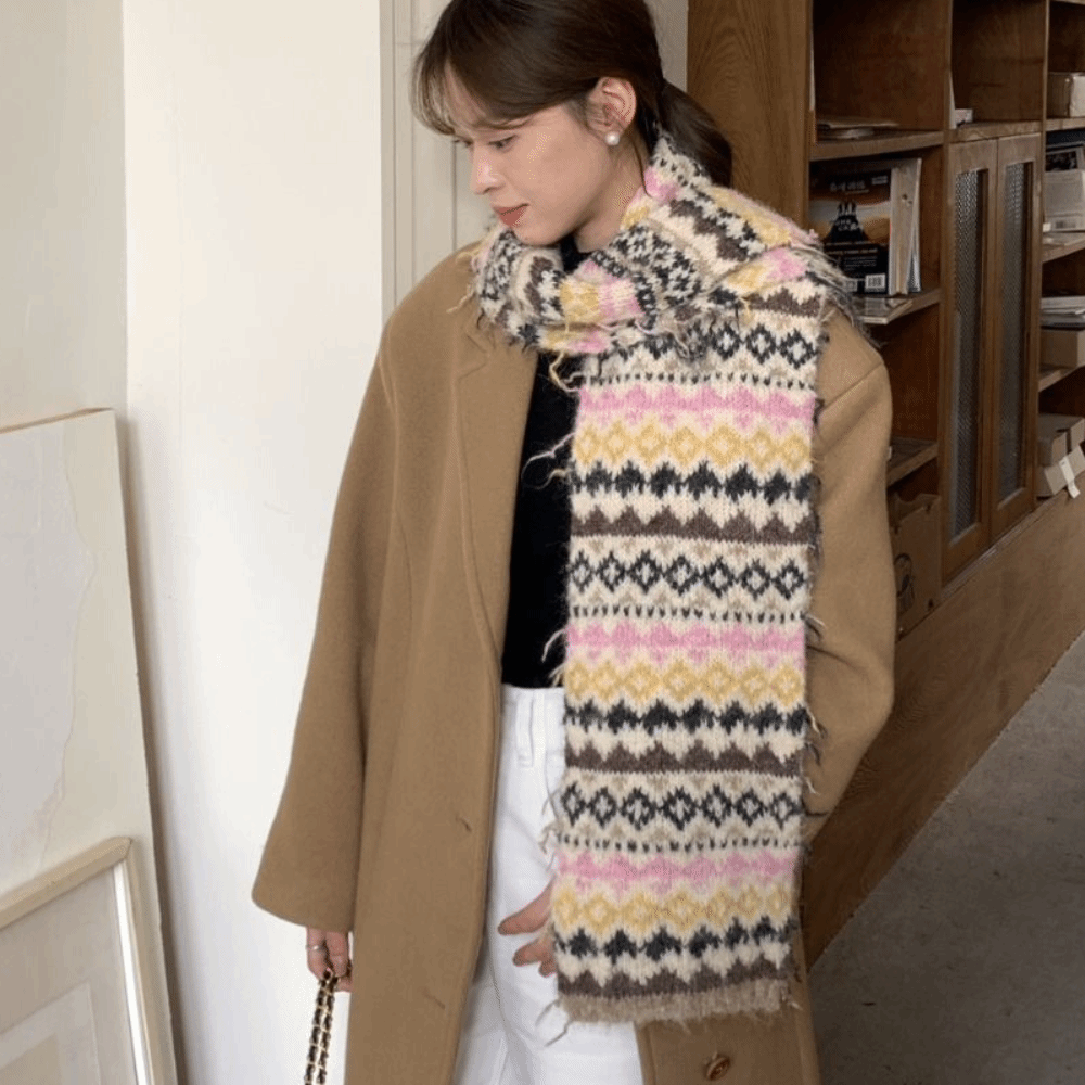Fashion Warm Jacquard Knitted  - đánh giá và giá Vintage Fashion Faire