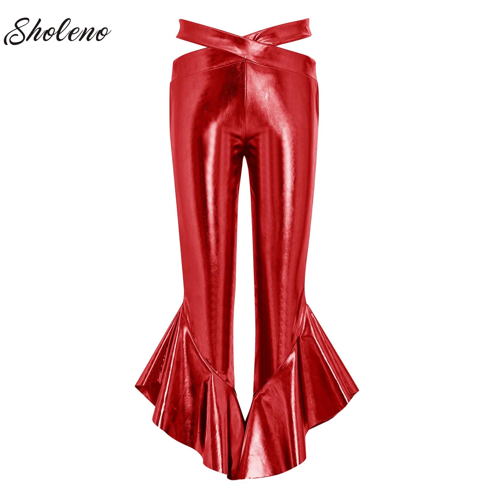 Kids Girls Shiny Flare Trouser - đánh giá và giá Wide Leg Trouser 70S