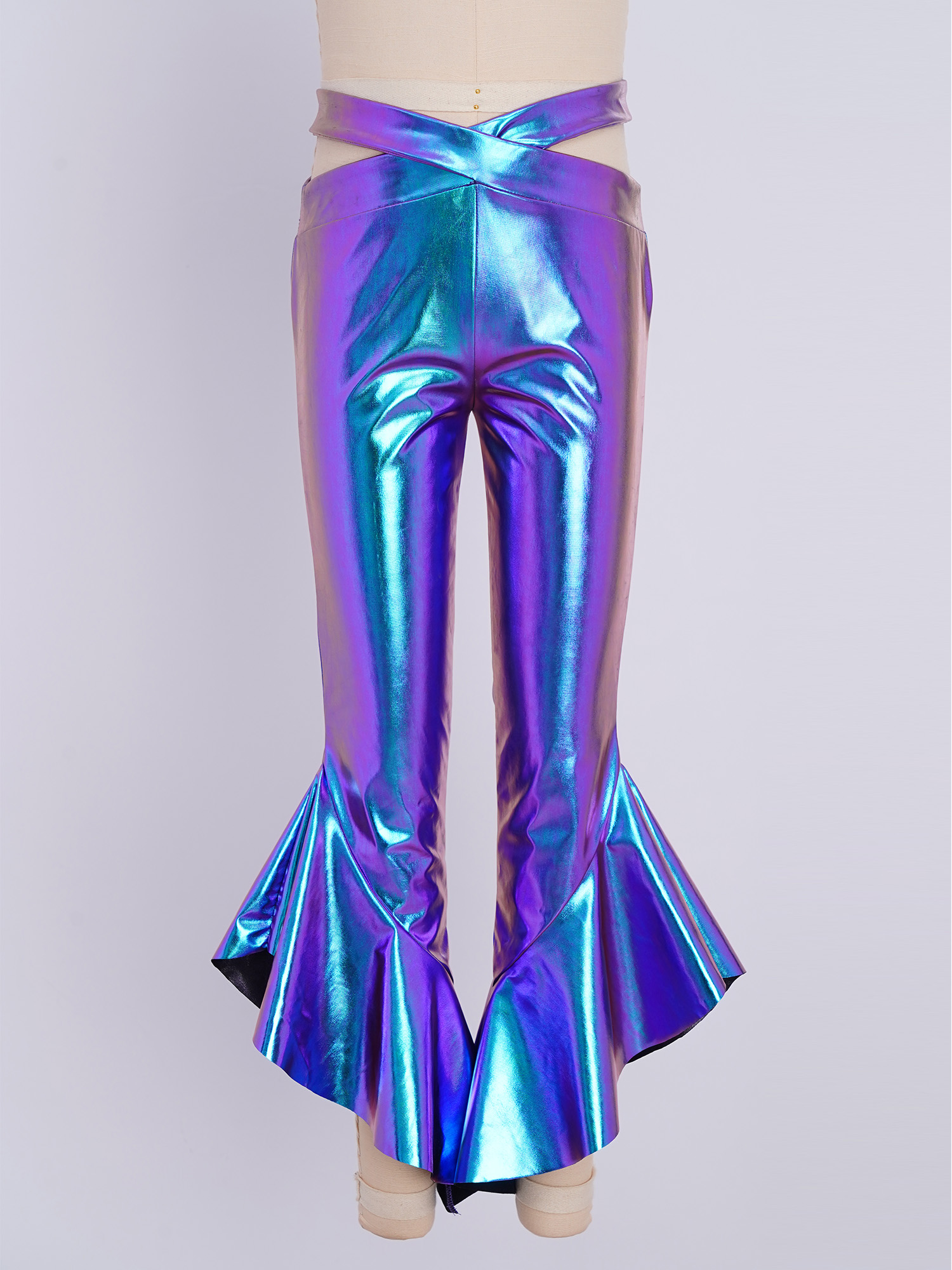 Kids Girls Shiny Flare Trouser - đánh giá và giá Wide Leg Trouser 70S
