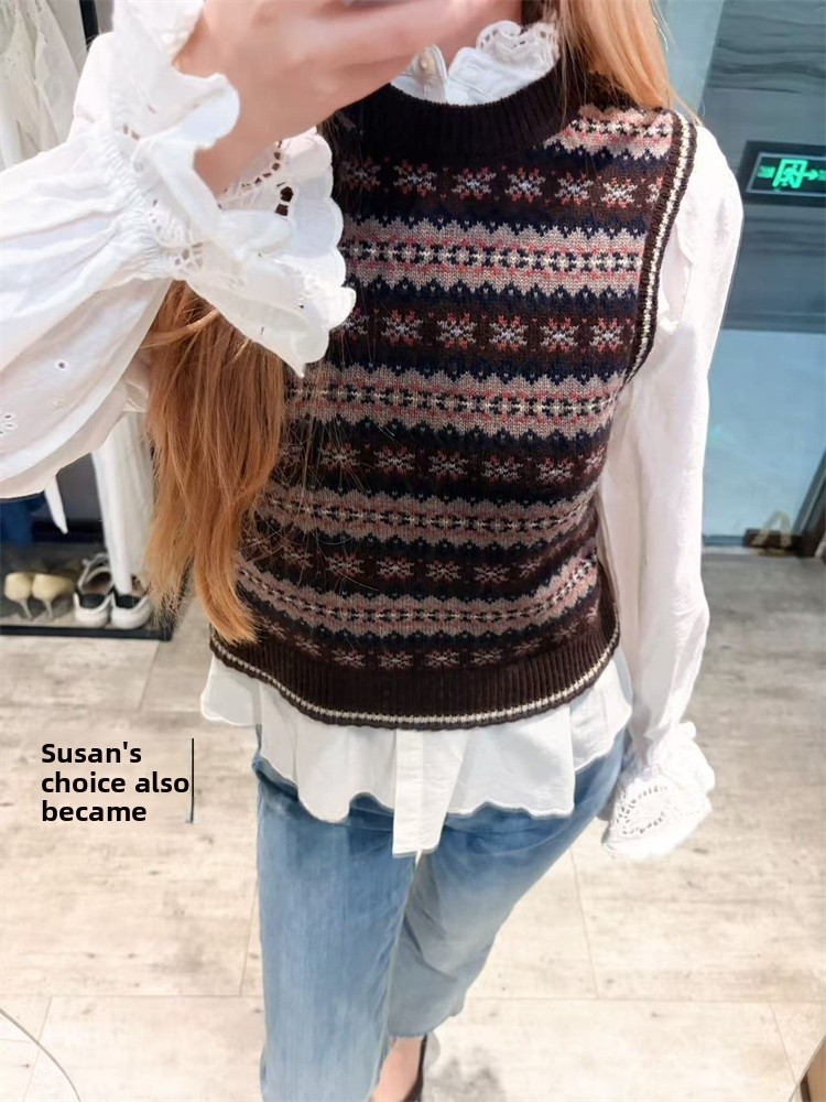 Susan Knitted Vest Women's rou - đánh giá và giá Vintage Fashion Faire
